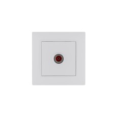 Розетка телевизионная проходная KAREA RIZZ белый