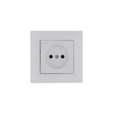 Розетка без заземления 16А KAREA RIZZ белый