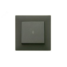 Выключатель одноклавишный проходной KAREA RIZZ STAR дымчатый