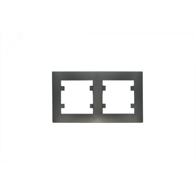 Рамка двойная  KAREA RIZZ STAR дымчатый