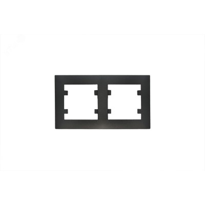 Рамка двойная  KAREA RIZZ STAR черный