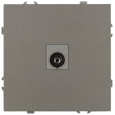 Розетка скрытого монтажа в рамку TV одиночная IP20 титан 15-3101-07 Galaxy