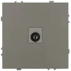 Розетка скрытого монтажа в рамку TV одиночная IP20 титан 15-3101-07 Galaxy