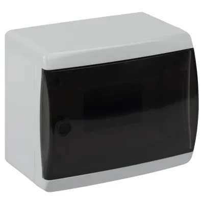 Корпус пластиковый навесной COMFORT ЩРН-П-6 IP41 прозрачная крышка белый