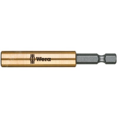 Битодержатель 890/4/1 с медно-бериллиевой втулкой стопорным кольцом и магнитом хвостовик 1/4 E 6.3 для бит 1/4 С 6.3 75 мм