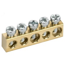 TEKFOR Шина нулевая сечение 6х9 5 отв. IEK