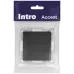 Переключатель перекрестный Intro Accent 6-108-05 , 10А-250В, IP20, СУ, антрацит
