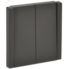 FORTE&PIANO Выключатель 2-клавишный перекрестный 10А FP309 серый IEK