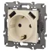 14-4109-02 ЭРА Розетка 2P+E 16A-250В, штор. с 2xUSB 5В-3А, Эра Elegance, слоновая кость (10/100/2000)