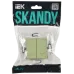 SKANDY Выключатель жалюзи 10А SK-V12G мятный IEK