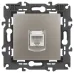 Розетка ЭРА Elegance 14-3107-16 RJ45, титан Розетка ЭРА Elegance 14-3107-16 RJ45, титан