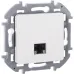 Розетка компьютерная RJ45 категория 6 UTP белый INSPIRIA