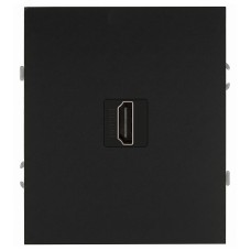Розетка скрытого монтажа в рамку HDMI антрацит 16-3114-05 Arktik