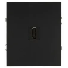 Розетка скрытого монтажа в рамку HDMI антрацит 16-3114-05 Arktik