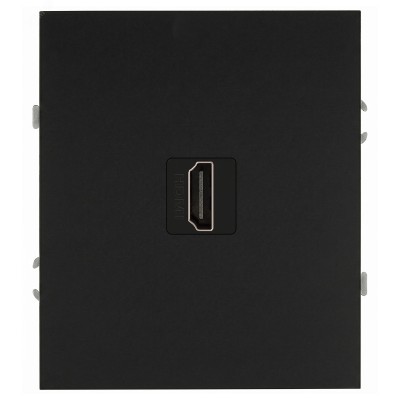 Розетка скрытого монтажа в рамку HDMI антрацит 16-3114-05 Arktik