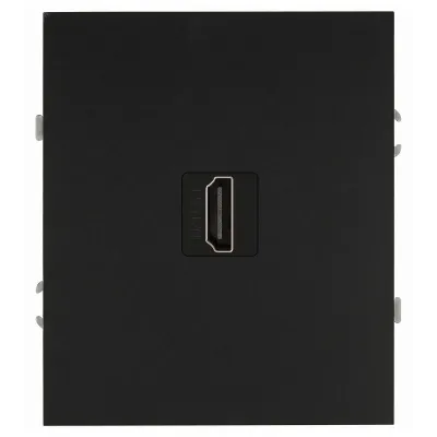Розетка скрытого монтажа в рамку HDMI антрацит 16-3114-05 Arktik
