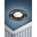 Встраиваемый светильник алюминиевый ЭРА  KL32 AL/BK/1 MR16 12V 50W черный серебро