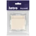 Розетка Intro Accent 6-203-02 2P+E Schuko с крышкой, 16А-250В, IP20, СУ, сл.кость