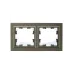 BRITE Рамка 2 поста IP44 РУ-2-БрШ-44 шампань