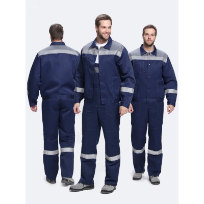 Костюм Легион-2 СОП (тк.Смесовая,210) п/к, т.синий/серый 52-54 182-188 МинПромТорг