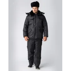 Куртка зимняя для Охранника, черный 60-62/ 182-188   
