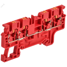 ARMAFIX Клемма пружинная Push In CP-MC 4 вывода 2,5мм2 красная IEK
