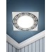 Светильник под лампу Gx53 квадратный,220V,13W,белый/черный KL78 WH/BK