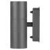 WL28 GY Подсветка ЭРА Декоративная подсветка 2*GU10 MAX35W IP54 серый (20/540)
