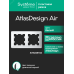 ATLASDESIGN AIR 2-постовая РАМКА, БЕЛЫЙ/дымчатый черный