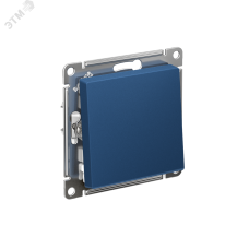 ATLASDESIGN 1-клавишный ПЕРЕКЛЮЧАТЕЛЬ, сх.6, 10АХ, быстрозажимные клеммы, АКВАМАРИН