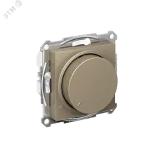 ATLASDESIGN СВЕТОРЕГУЛЯТОР (диммер) повор-нажим, LED, RC, 400Вт, мех., ШАМПАНЬ