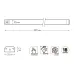 Светильник сенсорный Gauss модель K 3,5W 350lm 4000K 170-260V 325mm диммируемый TOUCH 1/10/40