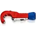 KNIPEX TubiX труборез для стали и цветных металлов, рез d 6 - 35 мм (1/4''-1 3/8''), толщина стенок до 2 мм, L-260 мм, с держателем для торгового оборудования, KN-9