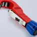 KNIPEX TubiX труборез для стали и цветных металлов, рез d 6 - 35 мм (1/4''-1 3/8''), толщина стенок до 2 мм, L-260 мм, с держателем для торгового оборудования, KN-9