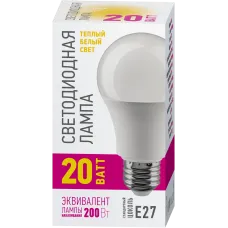 Лампа светодиодная 20 Вт OLL-A60-20-230-2.7K-E27-PROMO