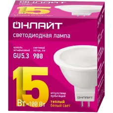 Лампа ОНЛАЙТ 90 464 OLL-MR16-15-230-3K-GU5.3