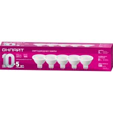 Лампа ОНЛАЙТ 90 616 ОLL-MR16-10-230-4K-GU5.3-PACK5