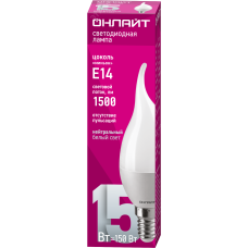 Лампа ОНЛАЙТ 90 622 OLL-FC37-15-230-4K-E14-FR