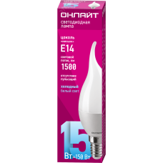Лампа ОНЛАЙТ 90 623 OLL-FC37-15-230-6.5K-E14-FR