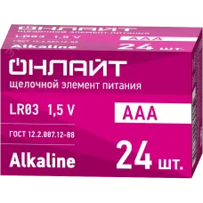 Батарейка Онлайт 90 633 OBT-ALK-LR03-BOX24