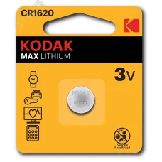 Батарейки Kodak CR1620-1BL MAX Lithium (60/240/50400)