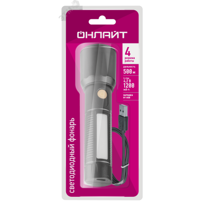 Фонарь ОНЛАЙТ OPT-CP07-ACCU