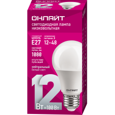 Лампа Онлайт OLL-A60-12-12/48-4K-E27