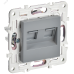 SKANDY Розетка компьютерная двойная RJ45 кат.6 SK-K04Gr серый IEK