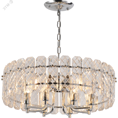 Люстра Rivoli Whitney 1050-308 8 х Е14 40 Вт хрусталь