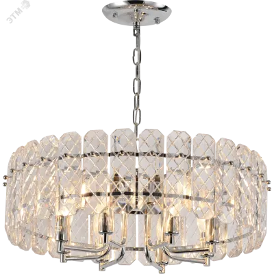 Люстра Rivoli Whitney 1050-308 8 х Е14 40 Вт хрусталь