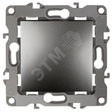 12-1001-12 ЭРА Выключатель, 10АХ-250В, IP20, без м.лапок, Эра12, графит (10/100/2500)