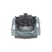 BRITE Розетка с заземлением с защитными шторками и крышкой 16А IP44 РСбш10-3-44-БрС сталь