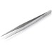 Пинцет захватный прецизионный с направляющим штифтом тонкие зазубренные губки L-155 мм хромоникелевая сталь антимагнитный кислотостойкий