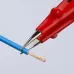 Пинцет VDE 1000V захватный прецизионный зазубренные губки с особо тонкими кончиками пружинная сталь хромированный L-130 мм